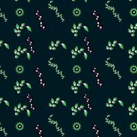Seamless pattern with leaves. Leaf element with Vector illustration.