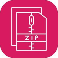 Zip File Vector Icon