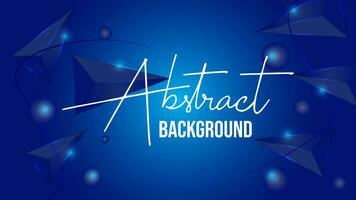 Modern geometric abstract background in blue color vector