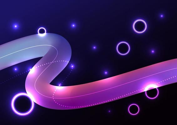 Abstract cosmos curve line flow movement star space background