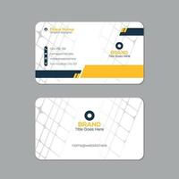 Vector printable and editable horizontal and vertical double sided clean modern corporate business card template design