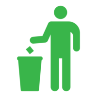 Throw garbage icon transparent background png