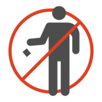 Do not litter icon transparent background png