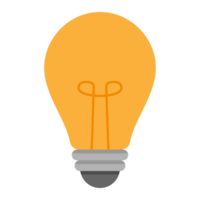 Light bulb icon transparent background png