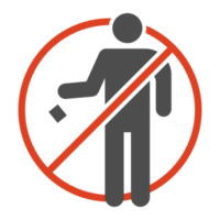 Do not litter icon transparent background png