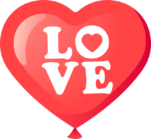 red heart balloon png