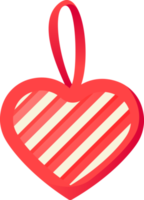 conjunto de decoración de icono de corazón png