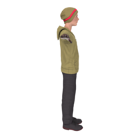 Cool boy isolated on transparent png