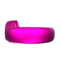 Representación 3d del objeto de anillo png