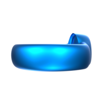 Representación 3d del objeto de anillo png