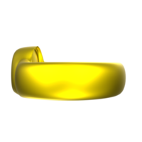 Representación 3d del objeto de anillo png