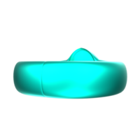 Representación 3d del objeto de anillo png