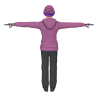 Cool boy isolated on transparent png