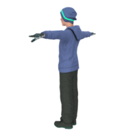 Cool boy isolated on transparent png