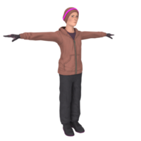 Cool boy isolated on transparent png