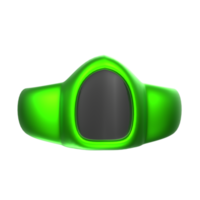 Representación 3d del objeto de anillo png