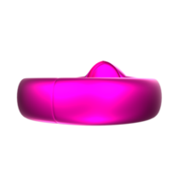 Representación 3d del objeto de anillo png