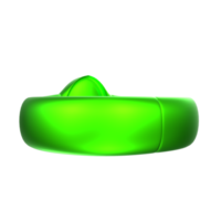 Representación 3d del objeto de anillo png