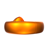 3D Rendering Of Ring Object png