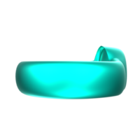 Representación 3d del objeto de anillo png