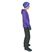 Cool boy isolated on transparent png