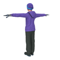 Cool boy isolated on transparent png