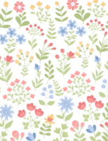 Floral pattern of flowers png