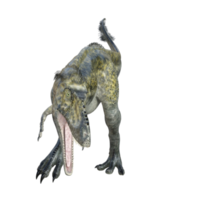 alioramus dinosaurio aislado 3d hacer png