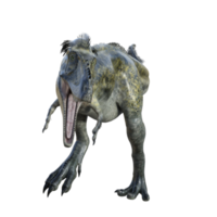 alioramus dinosaurio aislado 3d hacer png