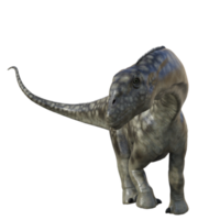 argentinosaurus dinosauro isolato 3d rendere png