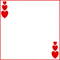 rosso struttura telaio con cuore png