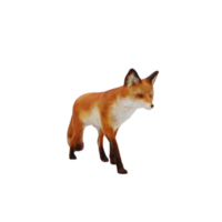3d Fox isolated png
