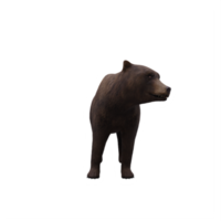 3d Bear isolated png