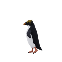 upprätt naken pingvin isolerat png