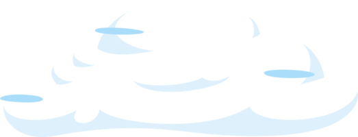 ilustración de nube blanca png