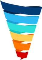 Trichter-Infografik-Präsentationsvorlage png