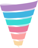 Trichter-Infografik-Präsentationsvorlage png