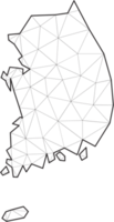 polygonal south korea map. png