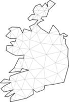 polygonal ireland map. png