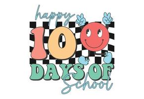 100 Days Of School, Back To School vector