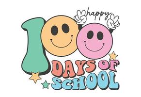 100 Days Of School, Back To School vector