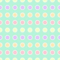 polka dot pastel colors seamless pattern background. stickers background for your DIY card, scrapbook and other handicraft decorations. dots pattern in rainbow colors vector