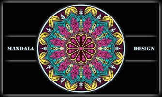 Ethnic ornament design. Motif mandala vector design