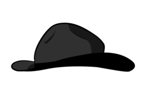 sombrero de vaquero negro png