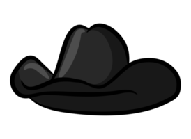 nero cowboy cappello png