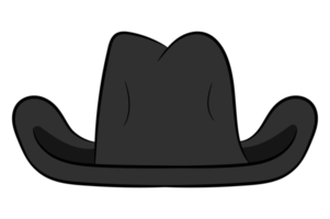 sombrero de vaquero negro png