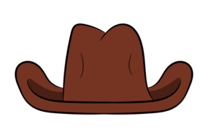 sombrero de vaquero marrón png