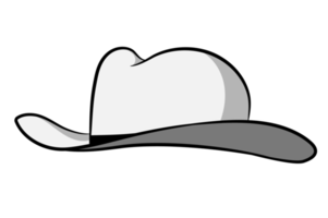 vit cowboy hatt png