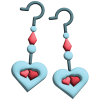 boucles d'oreilles mariage amour png