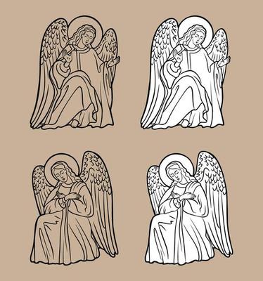 Oh my goth, female angel illustration transparent background PNG clipart